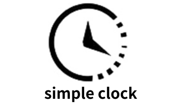 simple clock段首LOGO