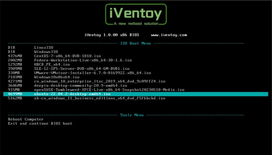 iVentoy截图